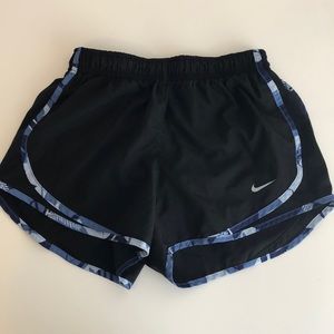 Black Nike shorts with blue edge Size S